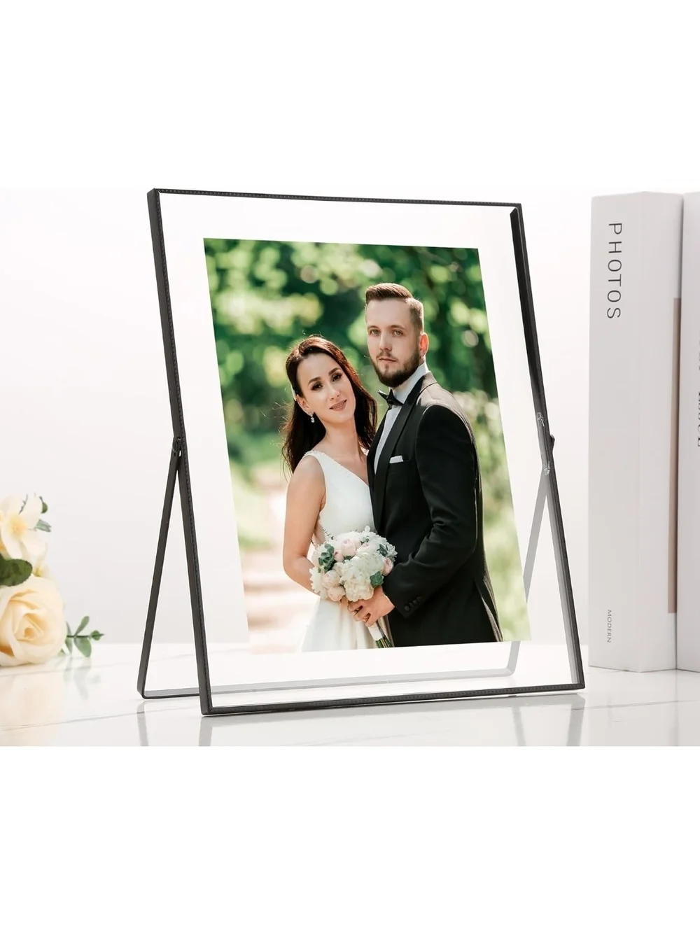 5 Glass Floating Picture Frames